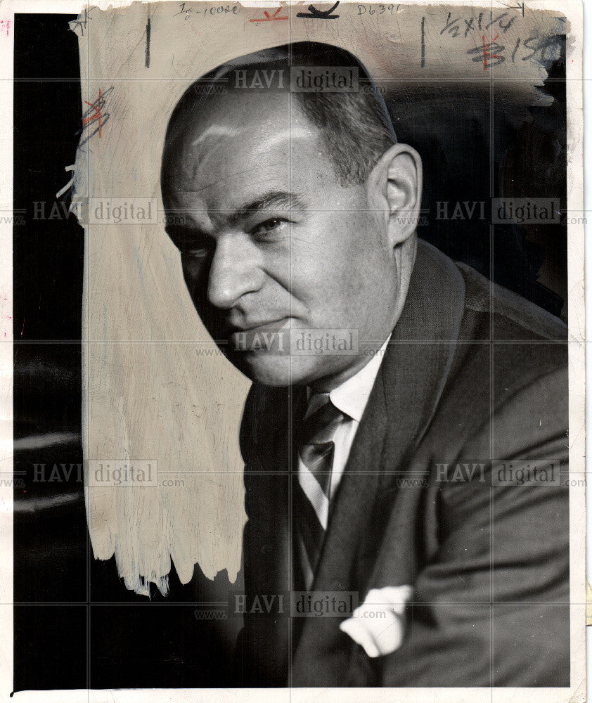 1958 Press Photo Charles ( Charlie) Haun ; DFP , editor - Historic Images