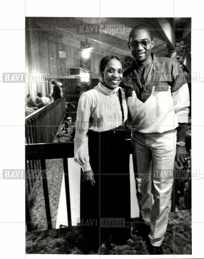 Press Photo Elbert Hatchett, lawyer, wife - Historic Images