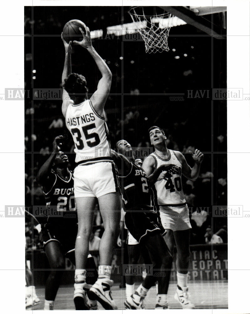 1980 Press Photo Scott Hastings Basketball - Historic Images