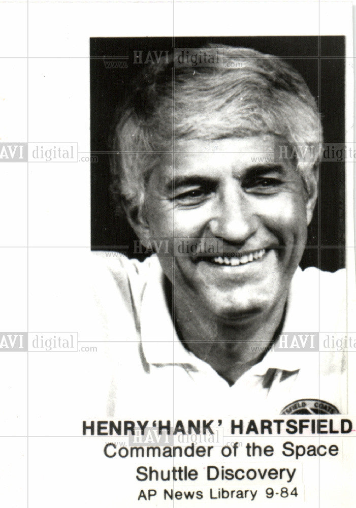 1984 Press Photo Henry Warren &quot;Hank&quot; Hartsfield - Historic Images