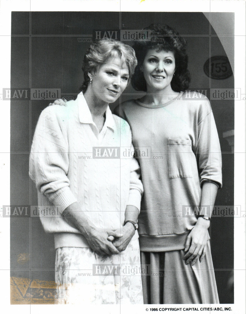 1986 Press Photo Mariette Harley Lynn Redgrave ABC TV - Historic Images