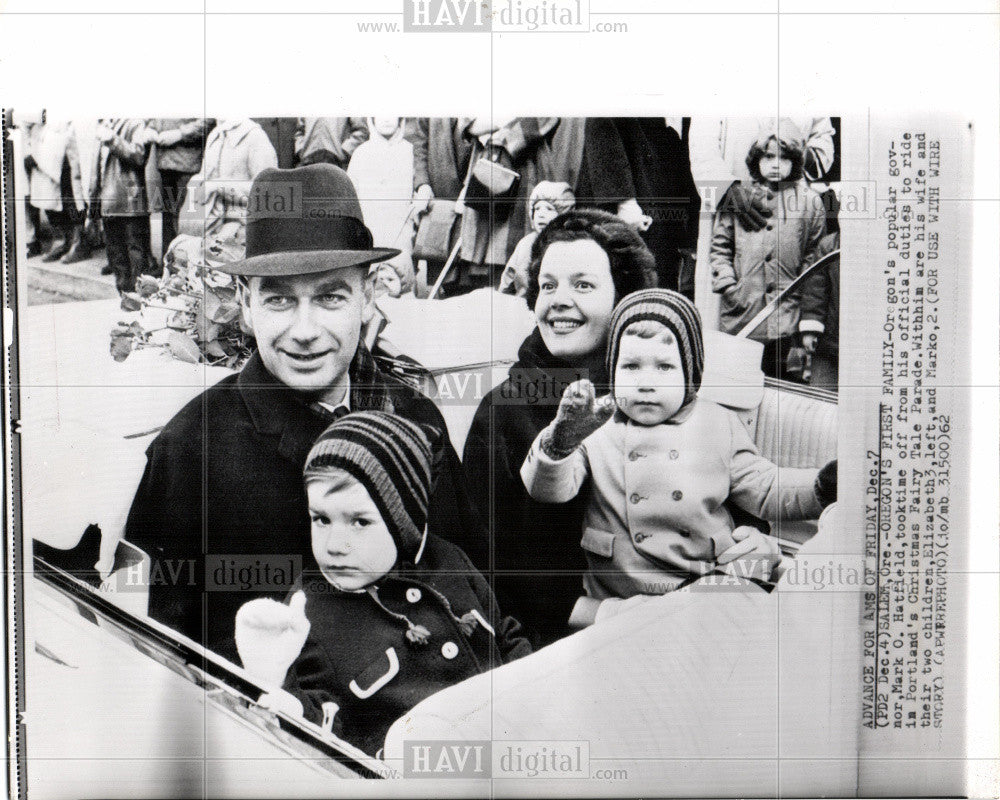 1962 Press Photo Oregon Govner First Family - Historic Images