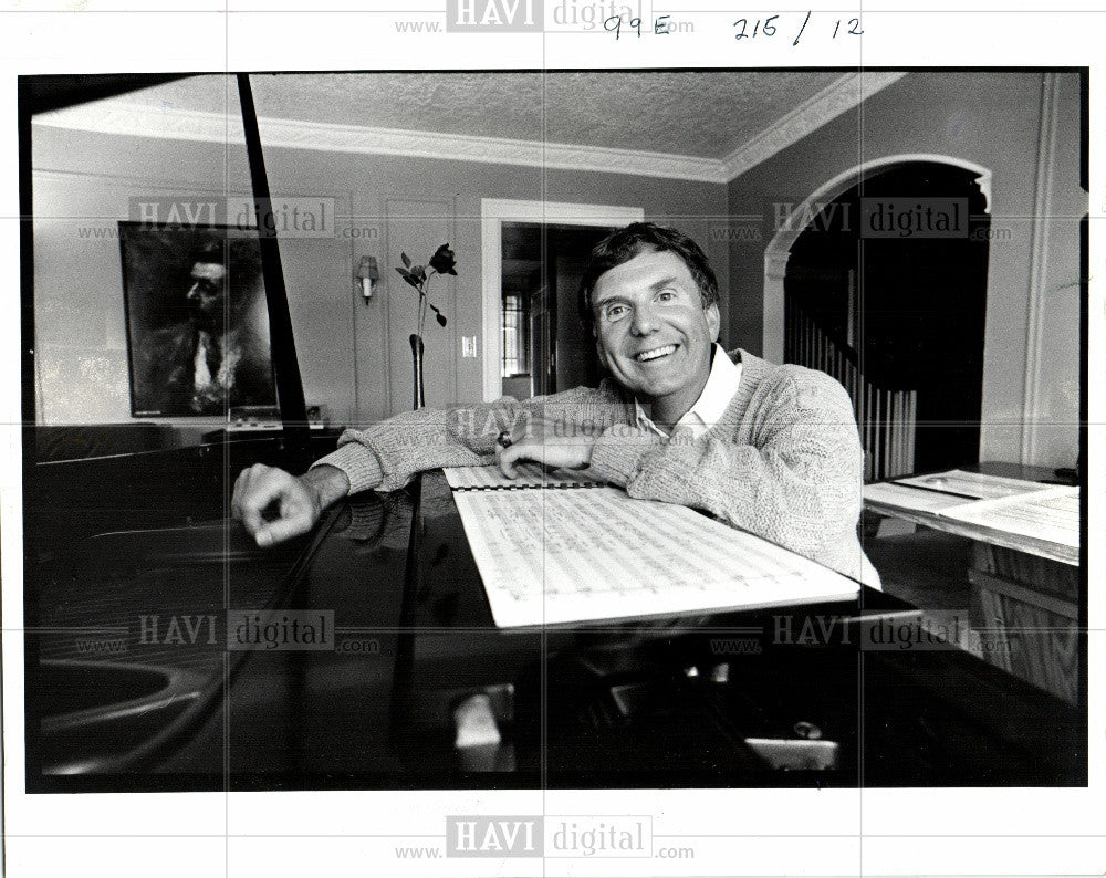 1986 Press Photo Hartway, piano - Historic Images