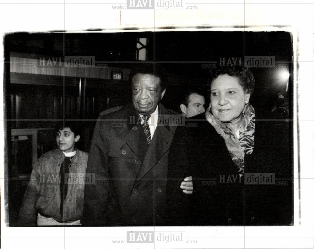 1992 Press Photo Laura William Hart Detroit Police - Historic Images