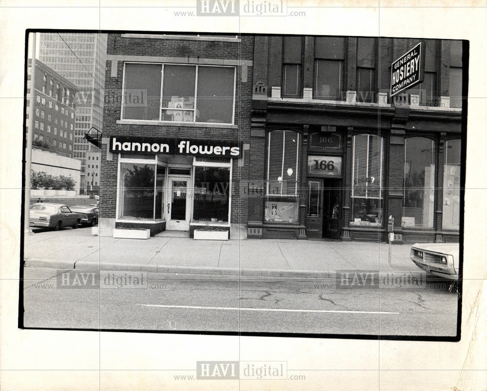 Press Photo Downtown Detroit  East Jefferson Ave - Historic Images