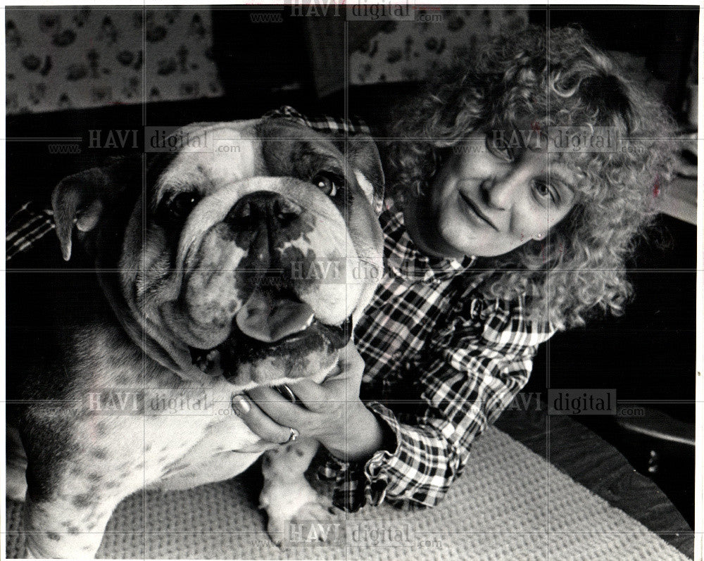 1983 Press Photo dog bulldog pup patrol canine registry - Historic Images