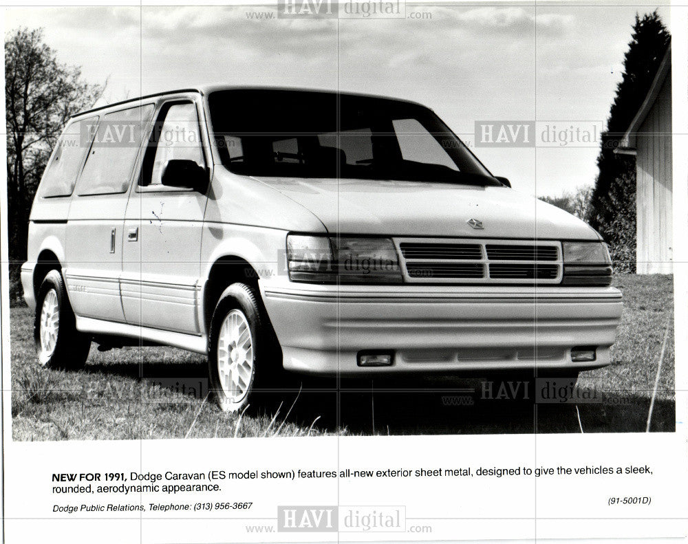 1991 Press Photo Dodge Caravan - Historic Images