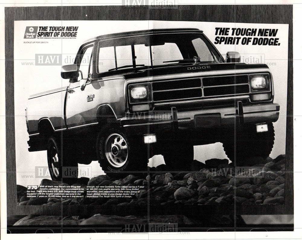 1988 Press Photo Dodge Trucks - Historic Images