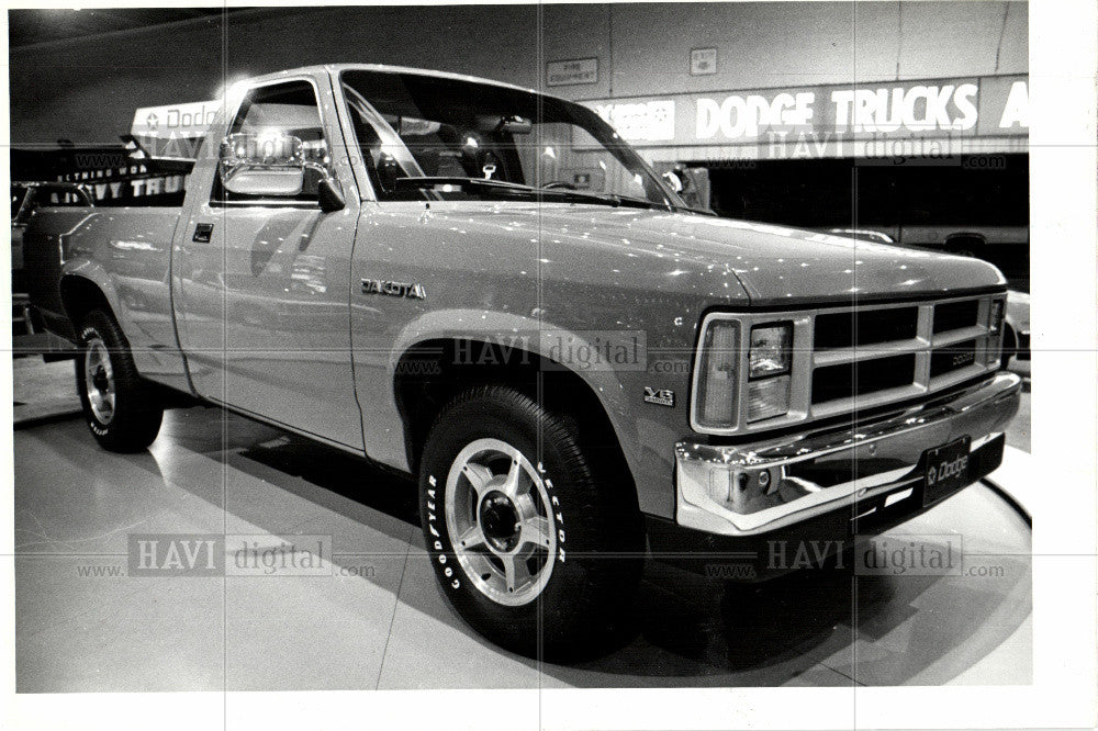 1986 Press Photo Dodge Dakota Chevrolet S10 Ford Ranger - Historic Images