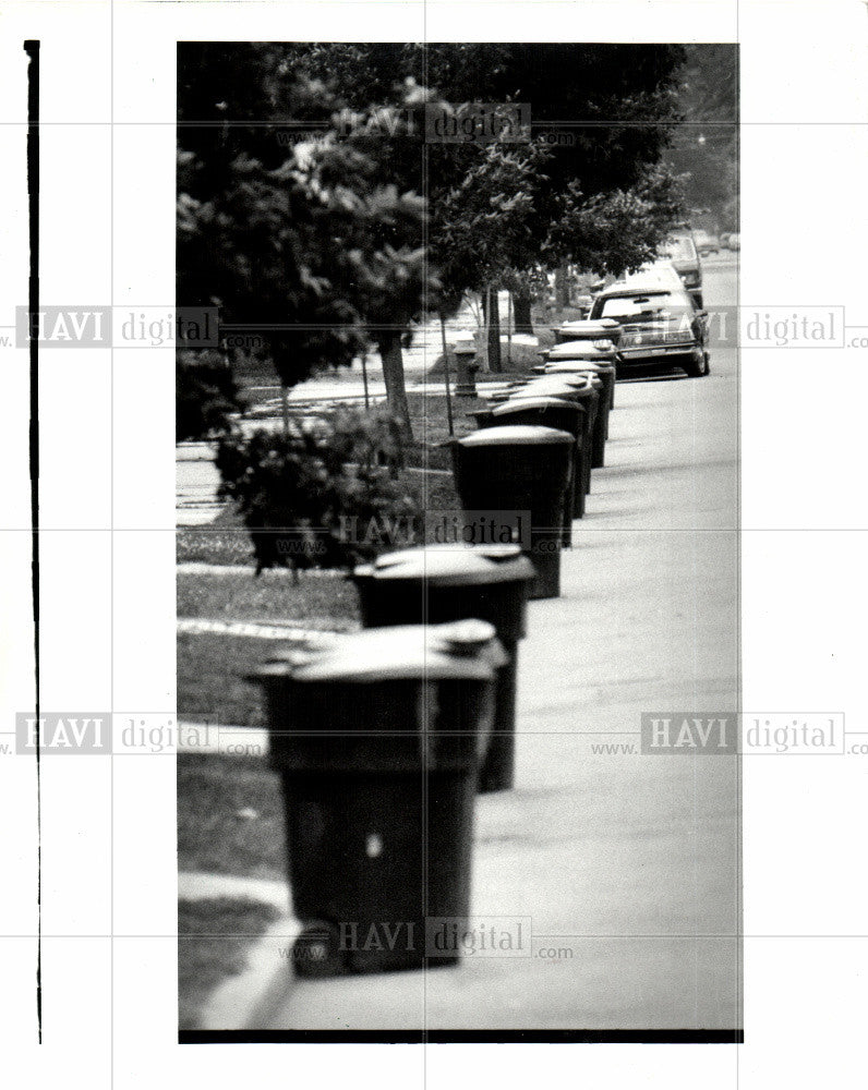 1986 Press Photo DETROIT CITY - STRIKE 1986 - Historic Images