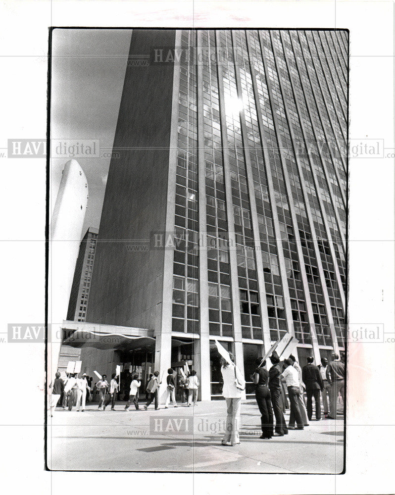 1980 Press Photo detroit municipal strike - Historic Images