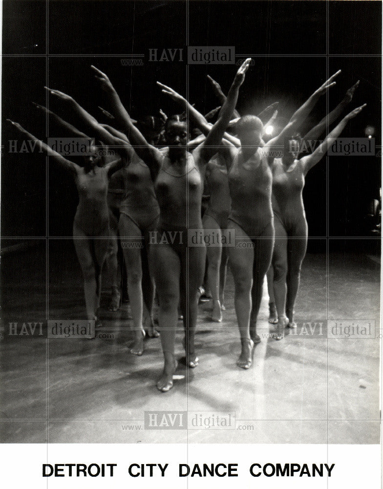 Press Photo Detroit City Dance Company - Historic Images