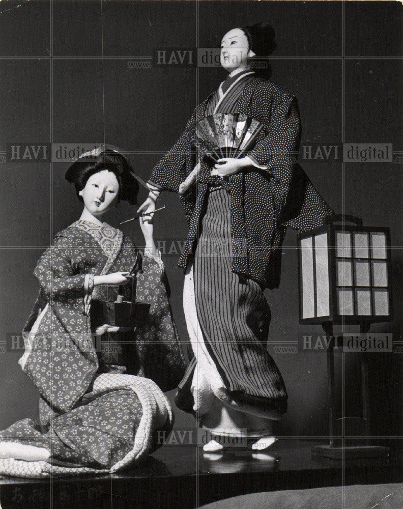 1956 Press Photo Doll Japanese - Historic Images