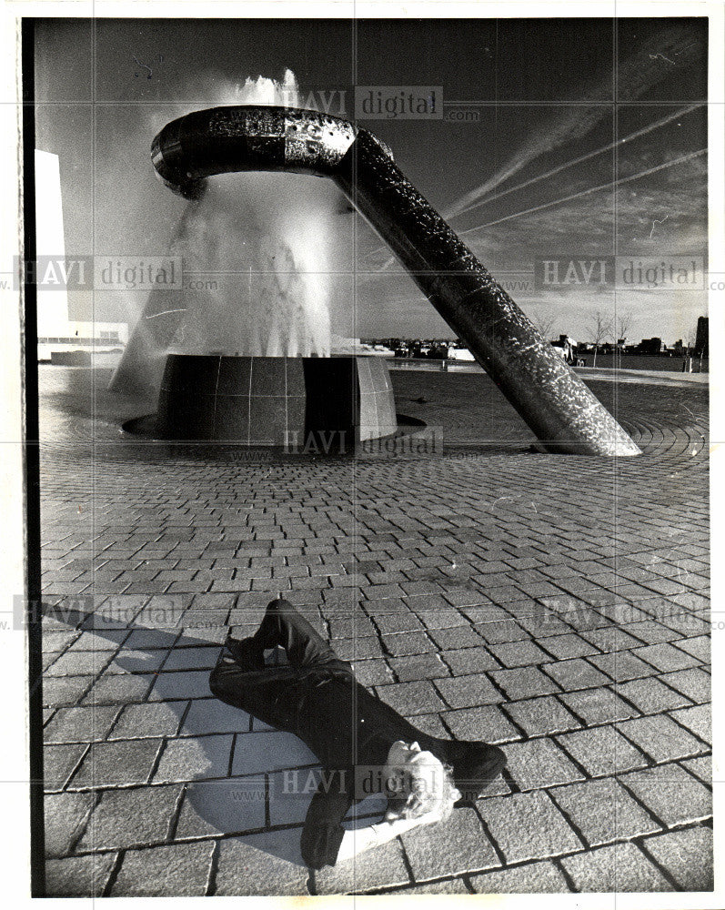 1979 Press Photo Dodge Fountain - Historic Images