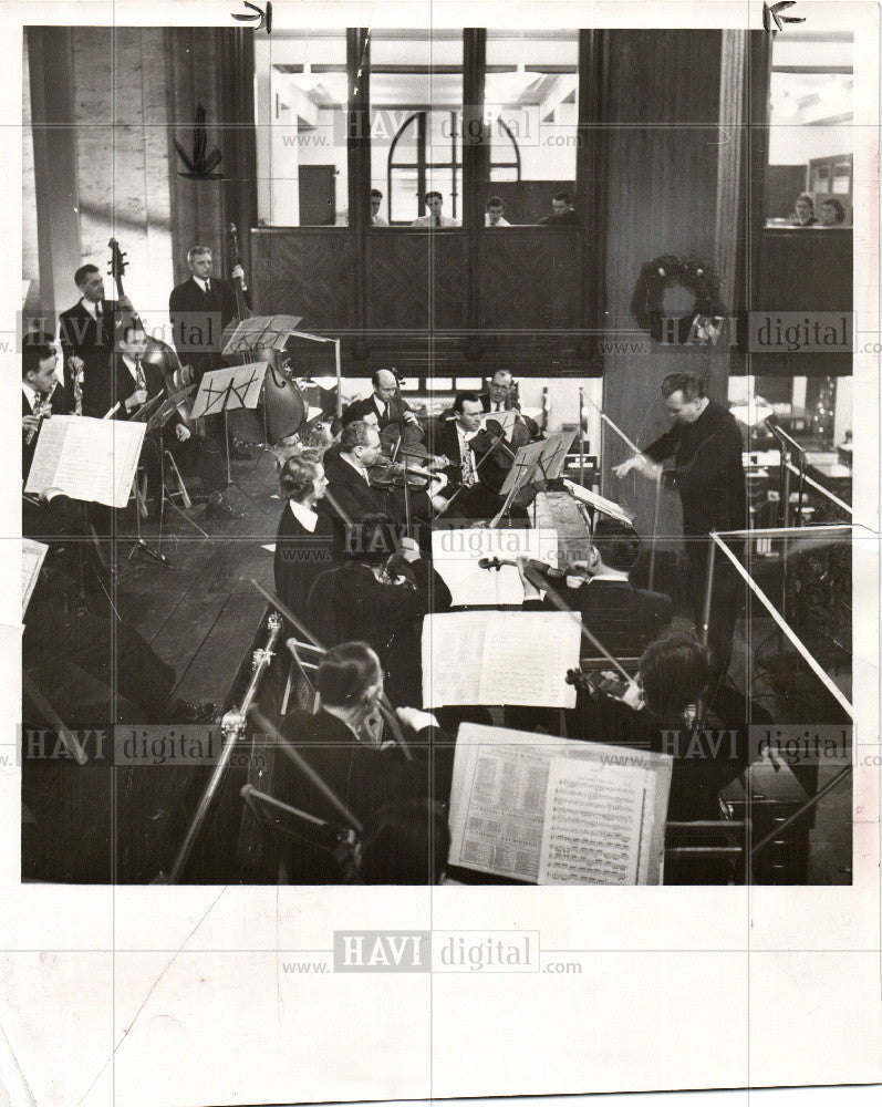 1951 Press Photo Bank Little Symphony of Detroit Poole - Historic Images