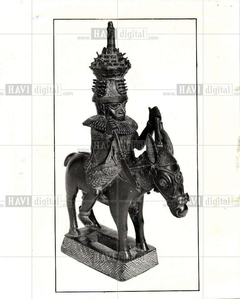 1977 Press Photo The Benin bronze sculptures - Historic Images