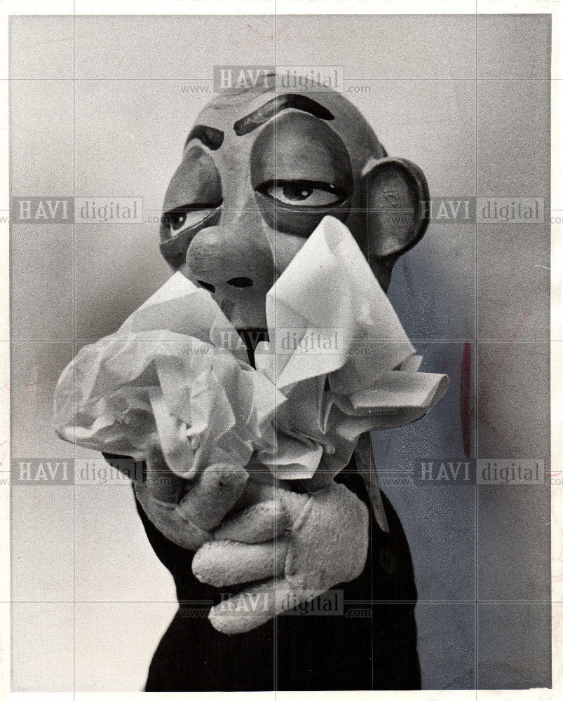 1972 Press Photo puppet Detroit Institute of Arts - Historic Images