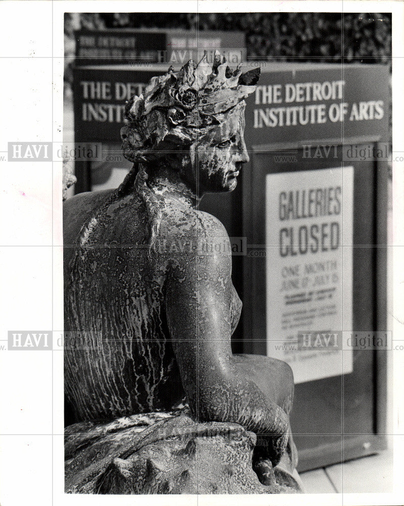 1975 Press Photo Detroit Institute of Arts, finances - Historic Images