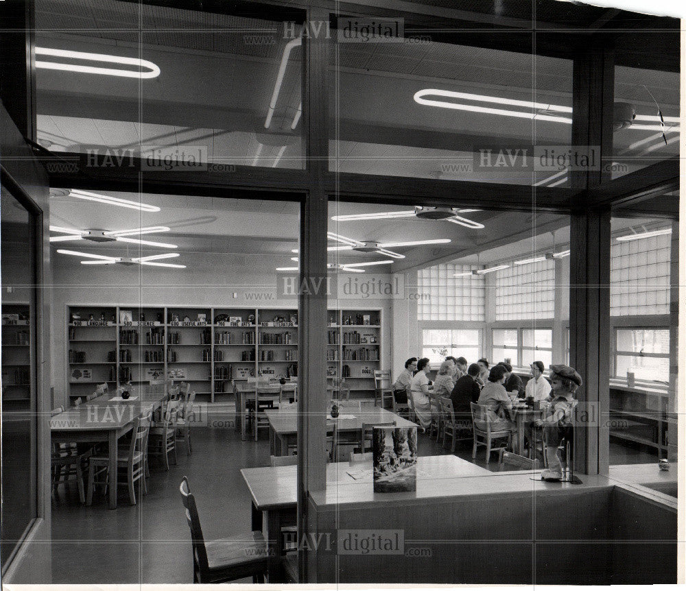 1954 Press Photo Marquette Elementary School Detroit - Historic Images