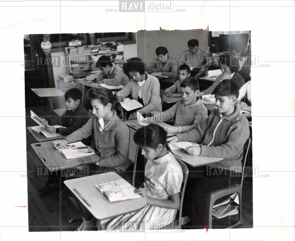 1962 Press Photo Detroit Houghton School - Historic Images