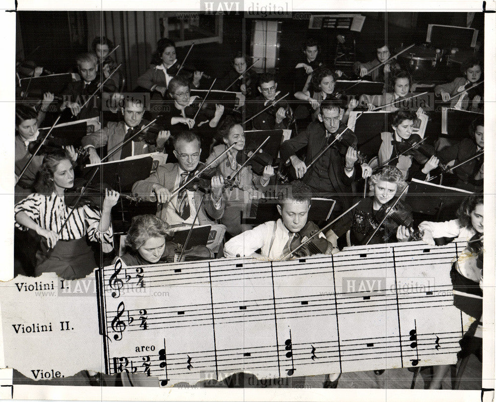 1947 Press Photo Concertmaster - Historic Images