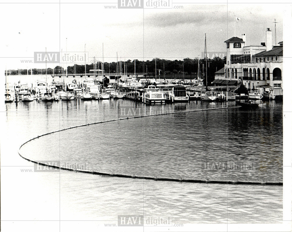 1981 Press Photo Detroit Boat Club Belle Isle Detroit - Historic Images