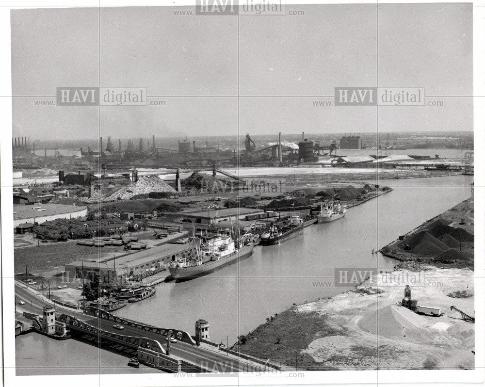 1963 Press Photo Detroit Marine Terminals Inc Michigan - Historic Images