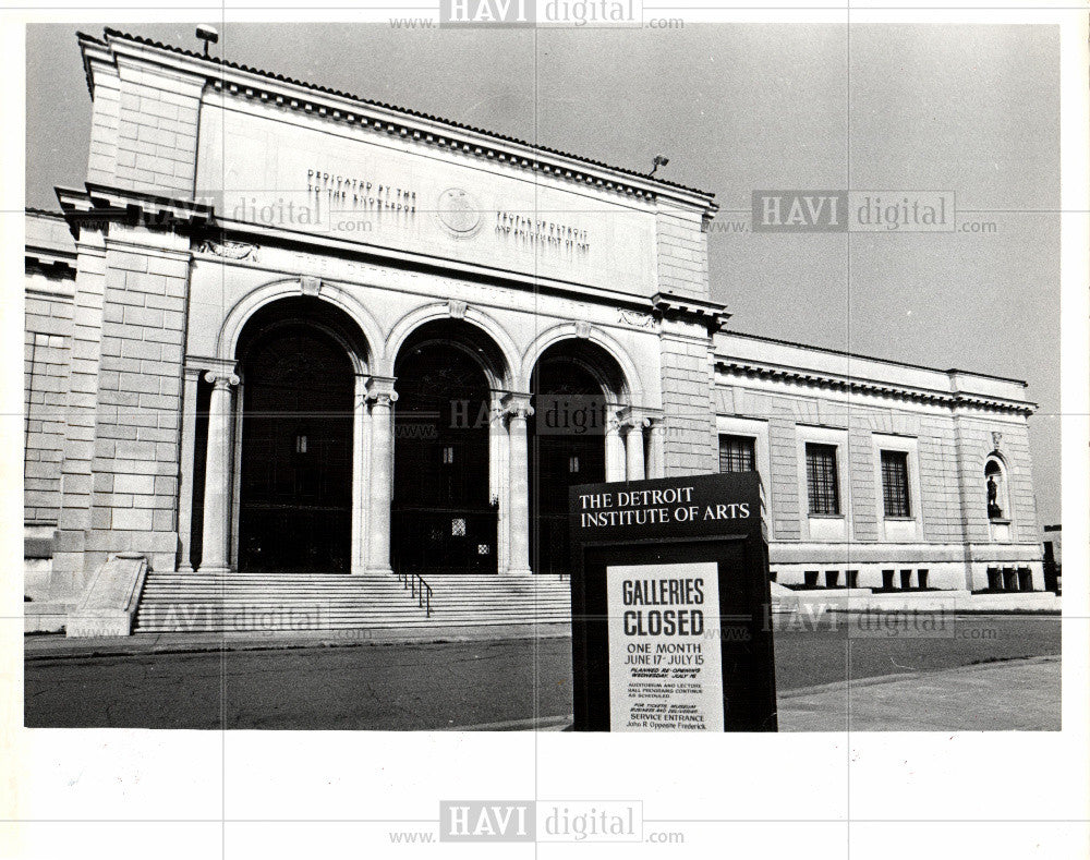 1979 Press Photo Detroit Arts Institute - Historic Images