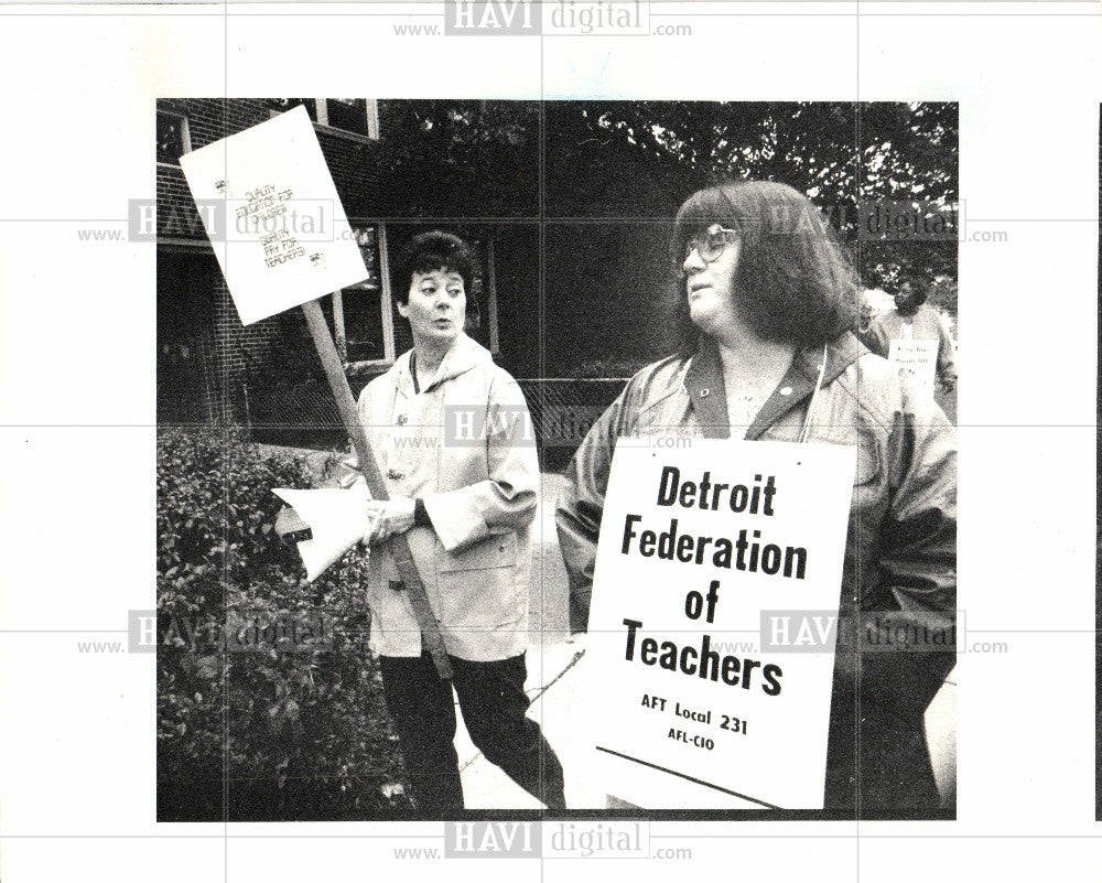 1987 Press Photo Elementary in Detroit - Historic Images