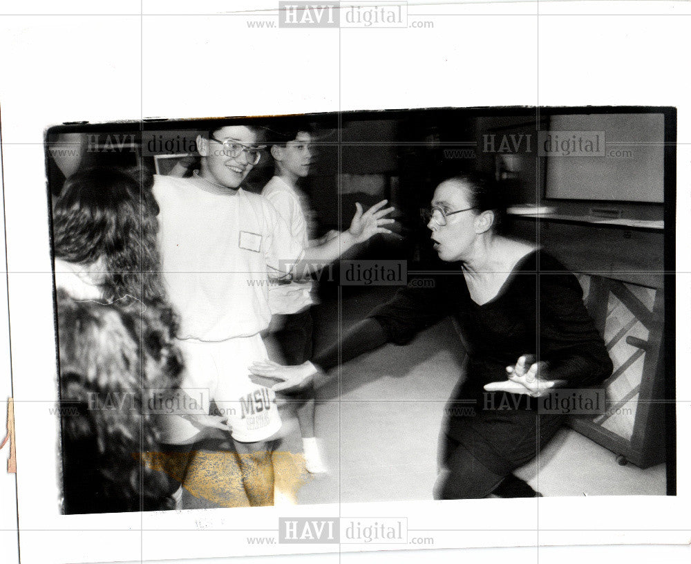 1991 Press Photo Paula Kramer Detroit Dance Collective - Historic Images