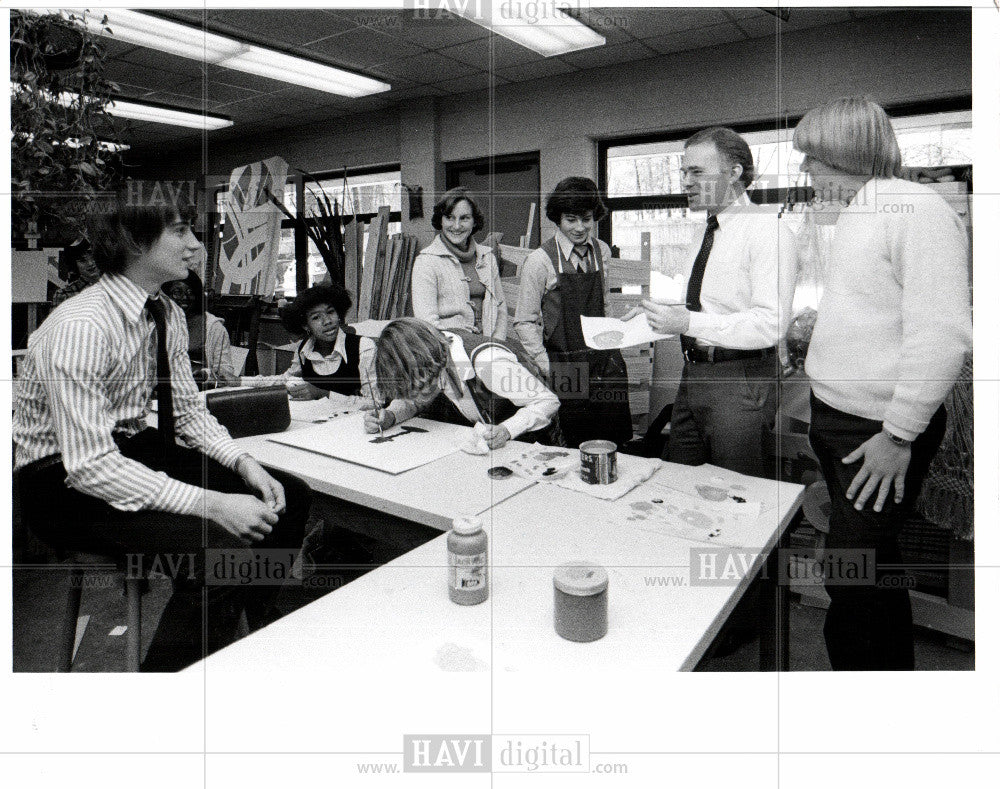 1979 Press Photo Detroit Country Day School Schwarzer - Historic Images