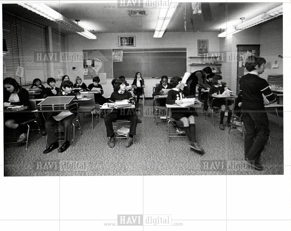 1979 Press Photo Detroit High Schools - Historic Images
