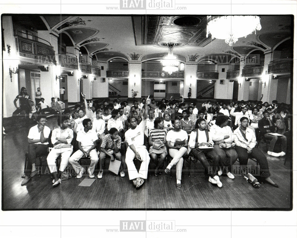 1984 Press Photo Detroit Council of the Arts-Youth - Historic Images