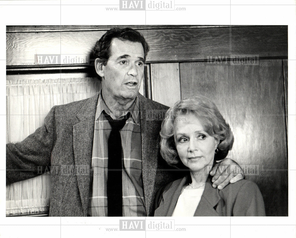 1986 Press Photo James Garner Piper Laurie Promise CBS - Historic Images