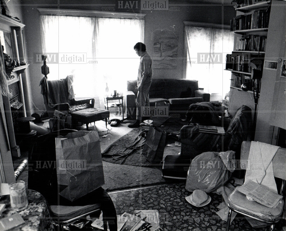 1970 Press Photo Sandra Garland Living Room - Historic Images