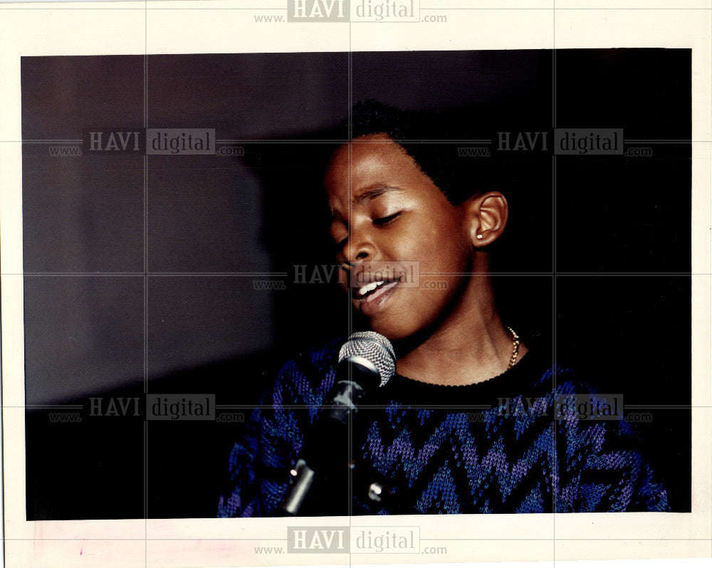 1983 Press Photo Tremaine Gandy child vocalist - Historic Images