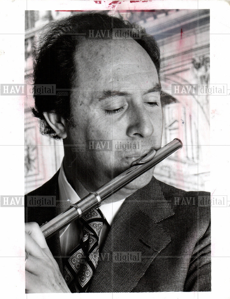 1982 Press Photo Jean-Pierre Rampal flautist flut - Historic Images