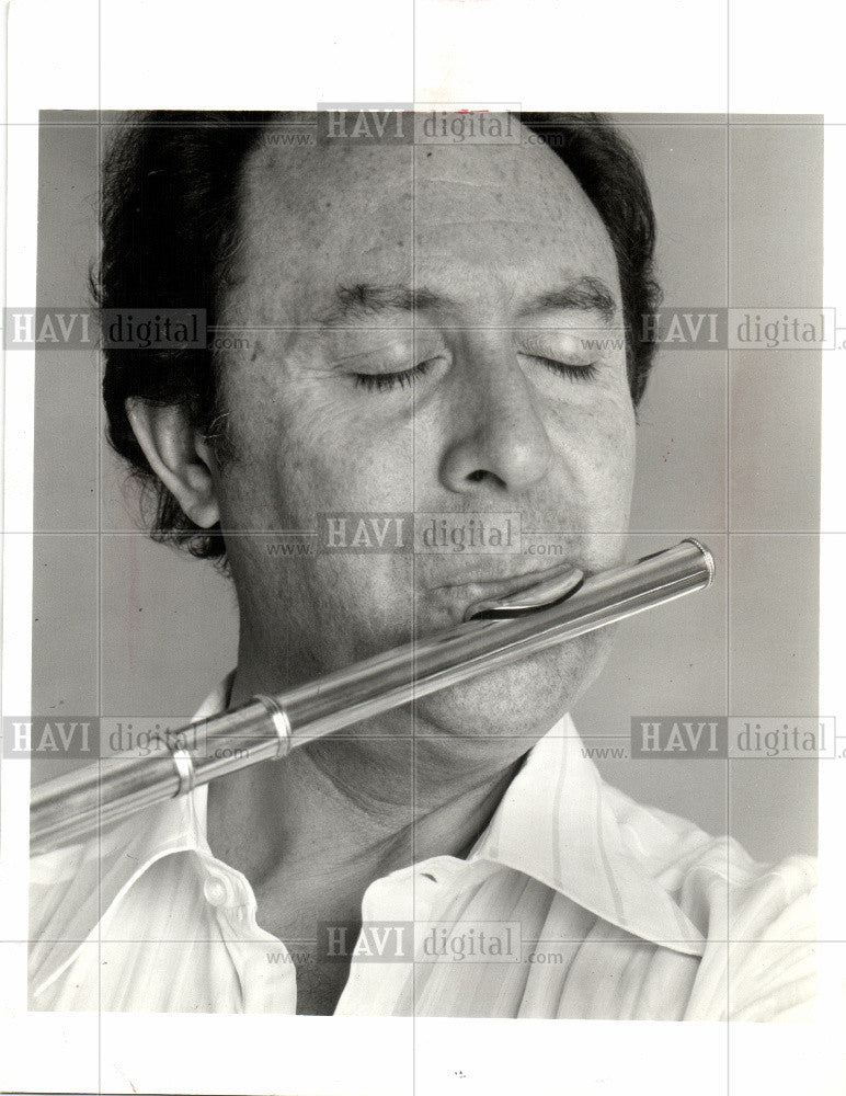 1978 Press Photo Jean-Pierre Rampal Flutist Musician - Historic Images