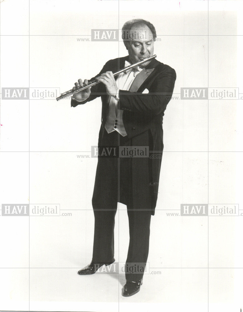 1995 Press Photo Jean-Pierre Rampal French flautist - Historic Images