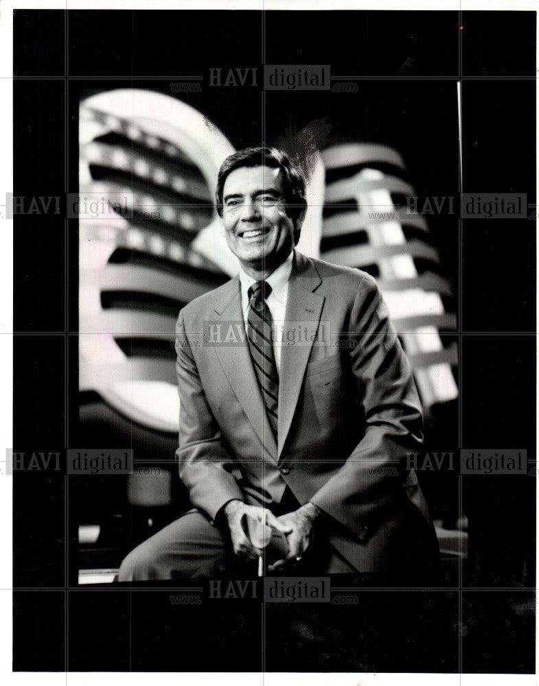 1984 Press Photo Dan Rather - Historic Images