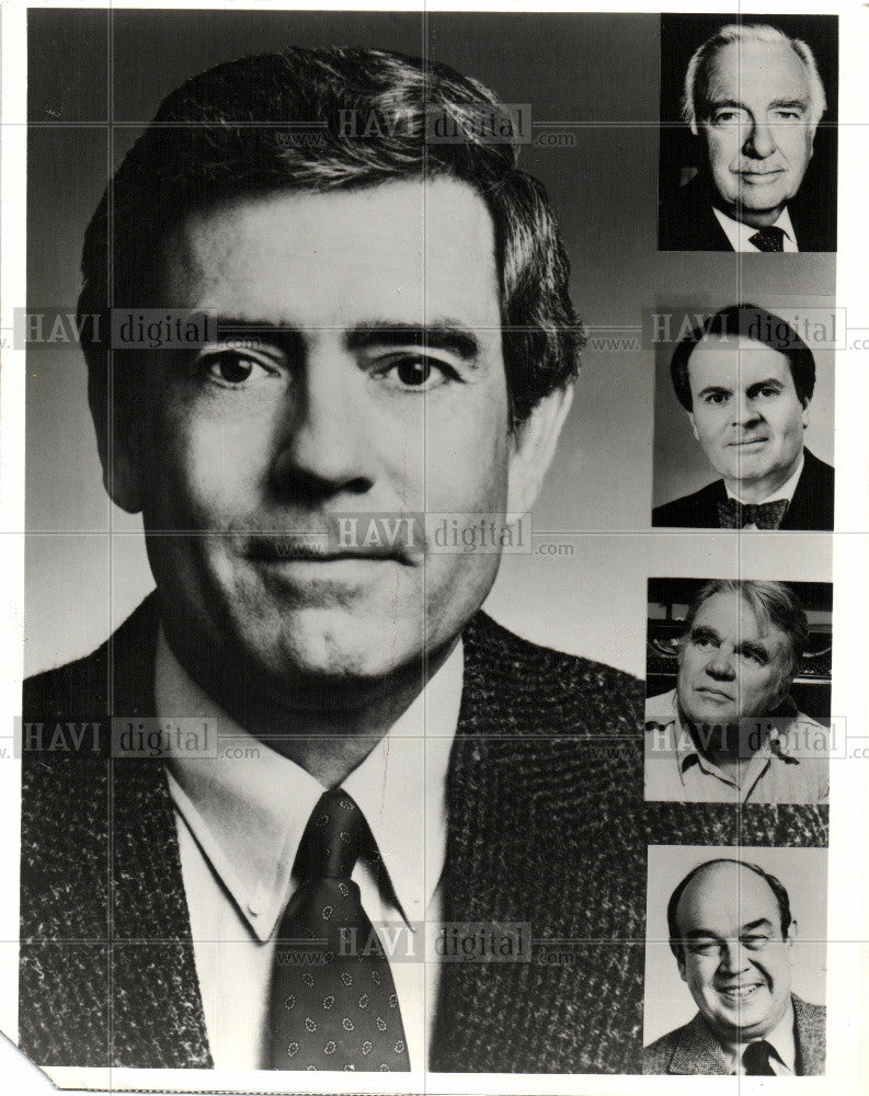 1986 Press Photo DAN RATHER - Historic Images