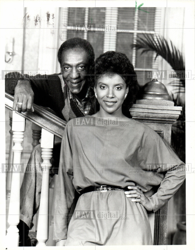 1985 Press Photo Bill Cosby Phylicia Rashad Huxtable TV - Historic Images