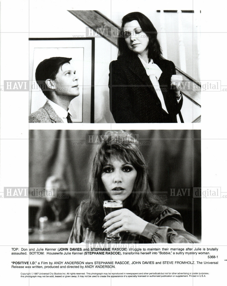Stephanie Rascoe John Davies film 1988 Vintage Photo Print - Historic ...
