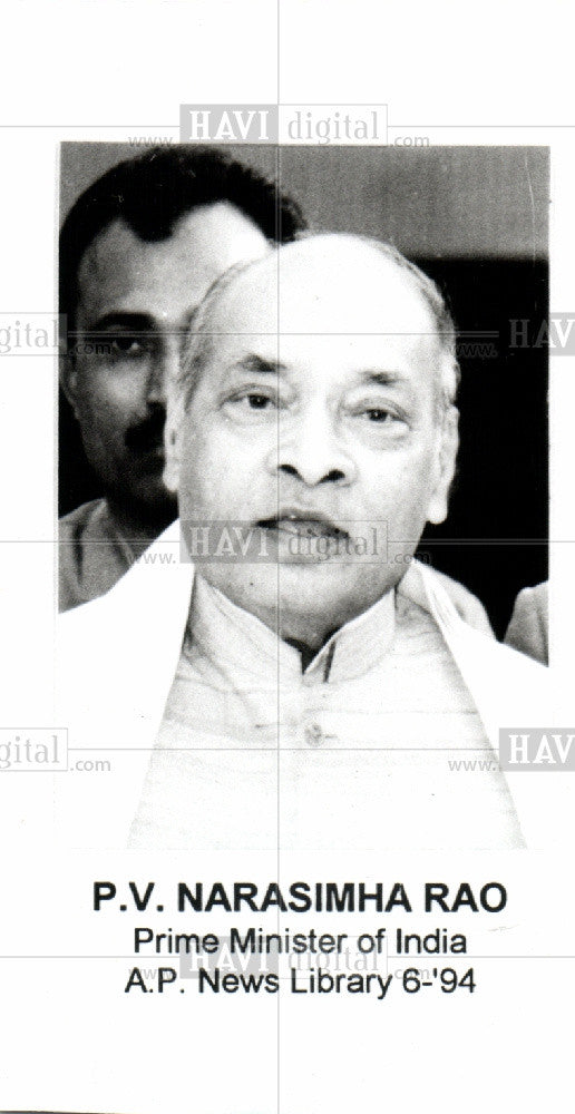 1994 Press Photo P.V. Narasimha Rao Prime Minister - Historic Images