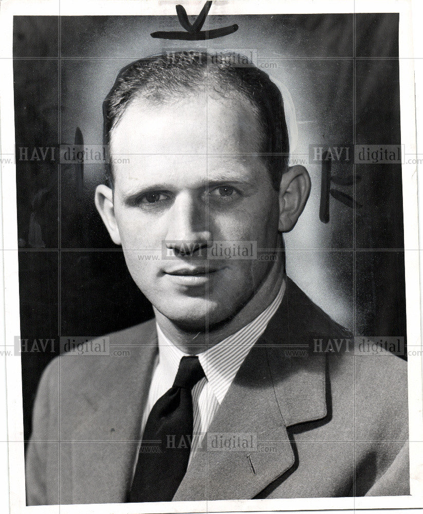1952 Press Photo Dave Rankin Coach - Historic Images