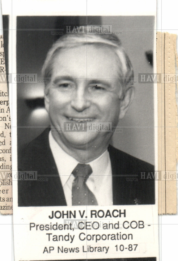 1992 Press Photo John v. roach - Historic Images