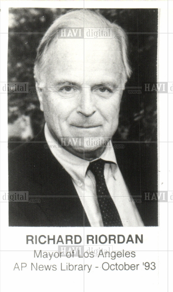 Press Photo richard riordan politician - Historic Images