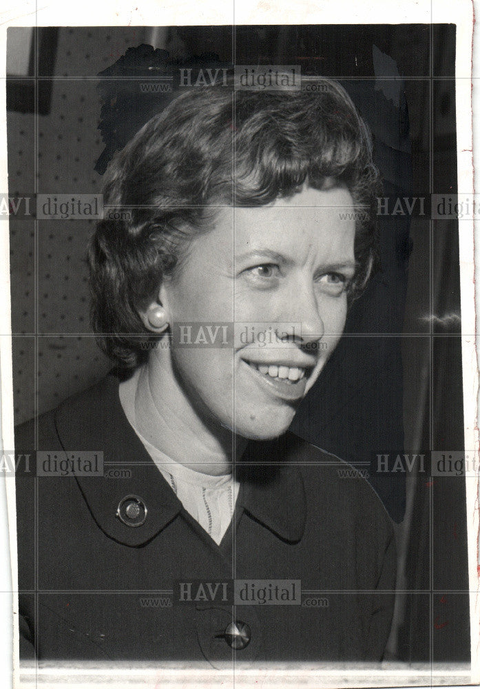 1964 Press Photo Mary Ellen Riordan President Detroit - Historic Images