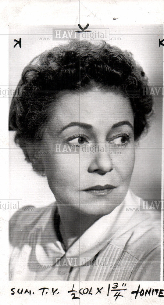 1953 Press Photo Thelma Ritter - American Actress - Historic Images