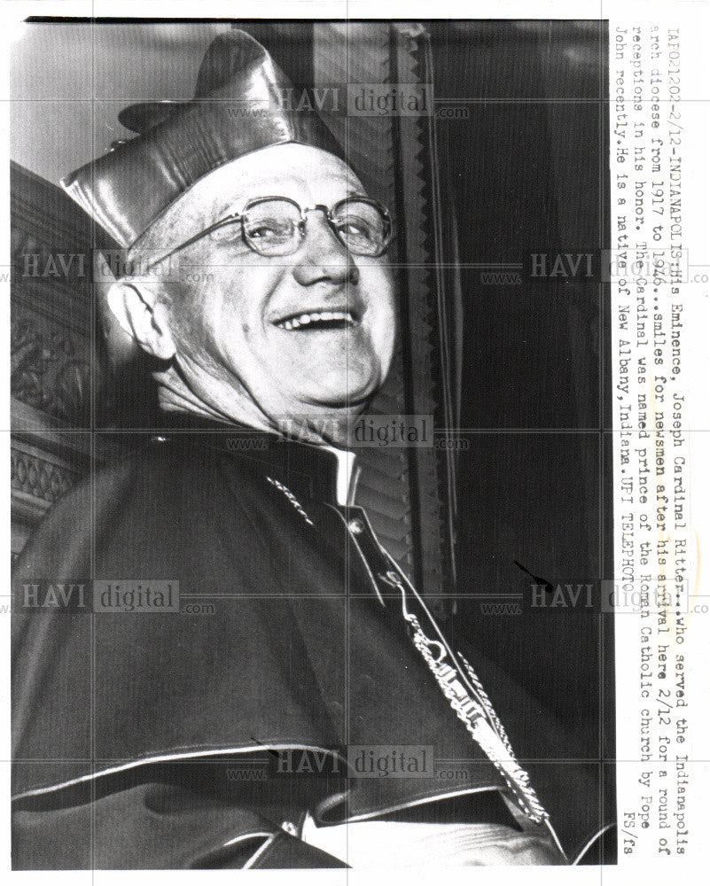 John Cardinal Ritter Indianapolis Vintage Photo Print - Historic Images